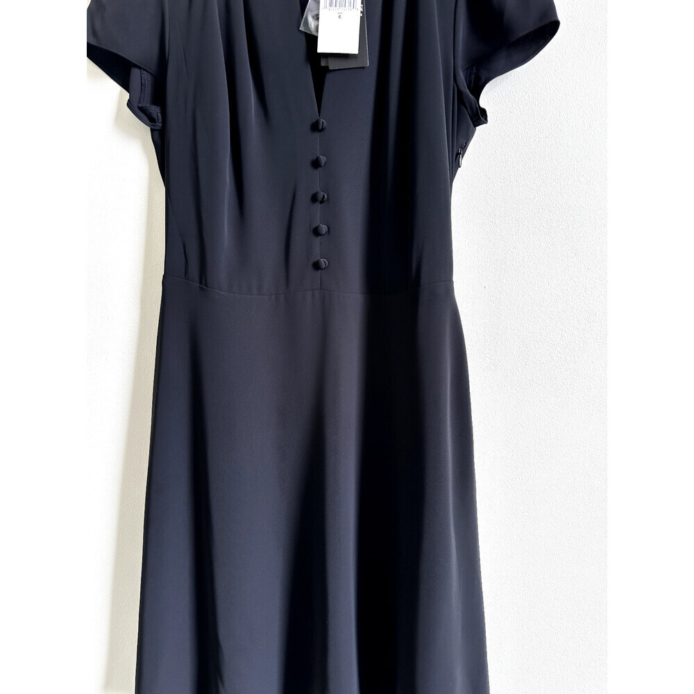 Lauren Ralph Lauren women's SHORT SLEEVE DAYDRESS Belted in black size 6 $220 - Picture 14 of 16